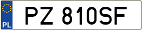 Trailer License Plate